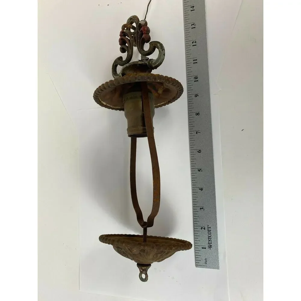 Vintage Light Fixture for Restoration or Parts ~ Cast Iron?